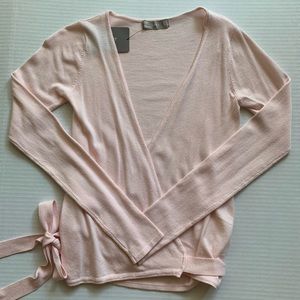 Zara Pink Wrap Top